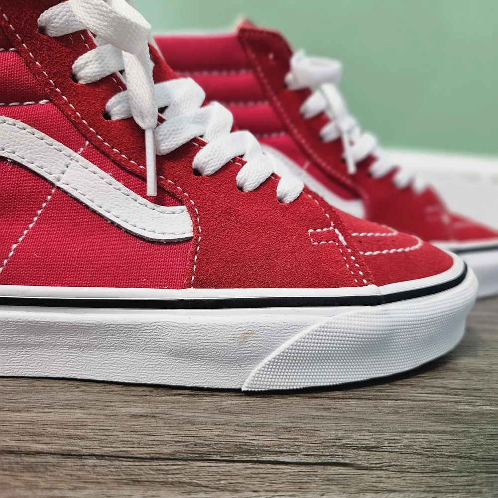 Vans Sk8‎ Hi - Racing Red and White